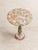 Gemstone Handcrafted Natural Green & Peach Onyx Pedestal Side Table by Zarva Stone For Sale - Image 7 of 10
