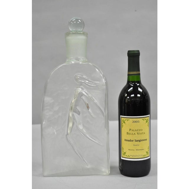 Vintage Large 14" Glass Factice Dummy Bottle “Fleur d’ Eau” by Rochas Perfume Store Art Nouveau Display. No actual perfume...