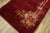 Beautiful Red Color With Deliciated Floral Design Antique Chinese Art Deco Rug For Sale - Image 4 of 9