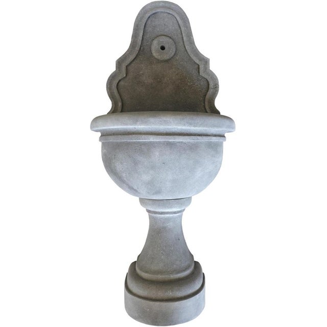 21th Century Italian Grey Limestone Simple Fountain For Sale - Image 5 of 6
