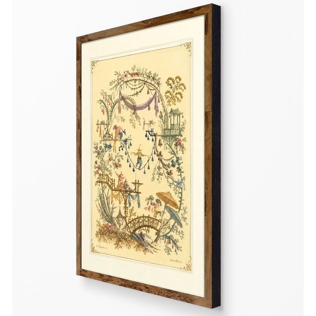 Atelier Aria Lumae Jean Pillement Anne Allen Chinoiserie Antique Restored Gallery Board Print 16 X 24on Archival Hahnemuhle German Etching Paper For Sale - Image 13 of 15