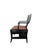Wood Chinese Folding Armchair with Calligraphy Backrest For Sale - Image 7 of 9