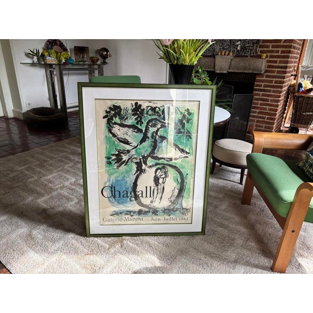 Marc Chagall, 1962, Original Lithograph Paper, Framed For Sale - Image 4 of 10