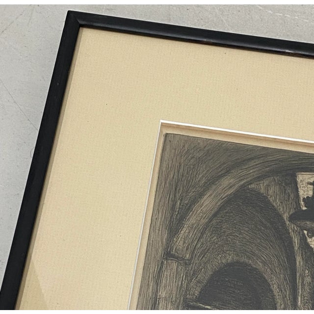 Impressionist William Alphonse Lambrecht "Place Saint-Leger, Chambery, France" Original Etching C.1930 For Sale - Image 3 of 10