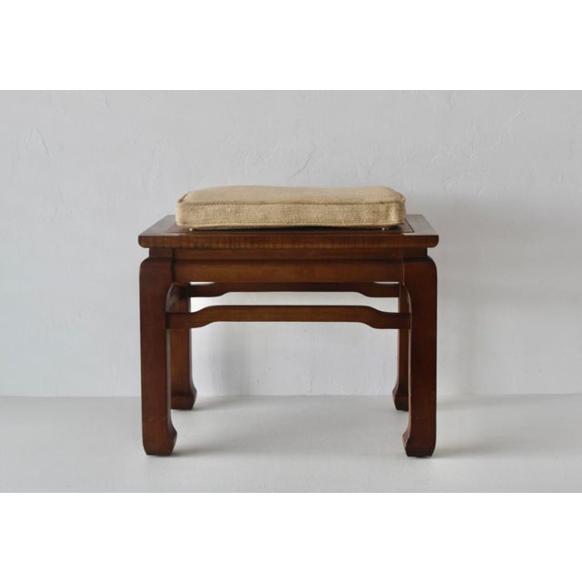 Vintage Ming Style Convertible Side Table Stool Mid-Century For Sale - Image 9 of 15
