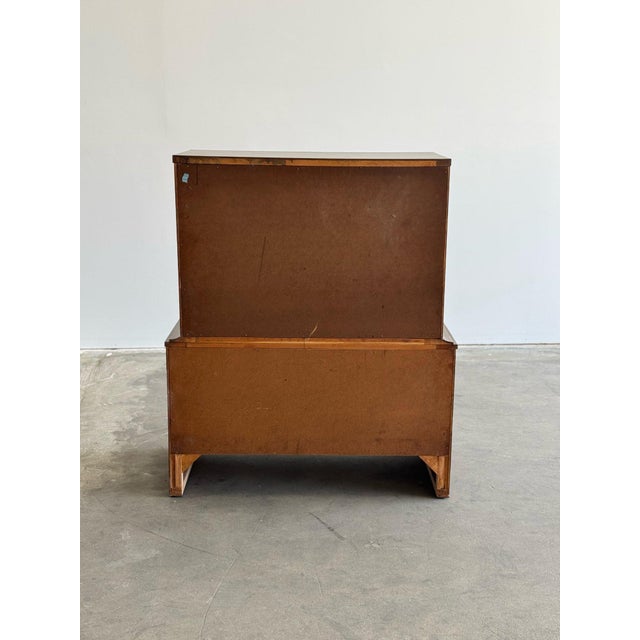 1960s Diamond Highboy Dresser For Sale - Image 4 of 7