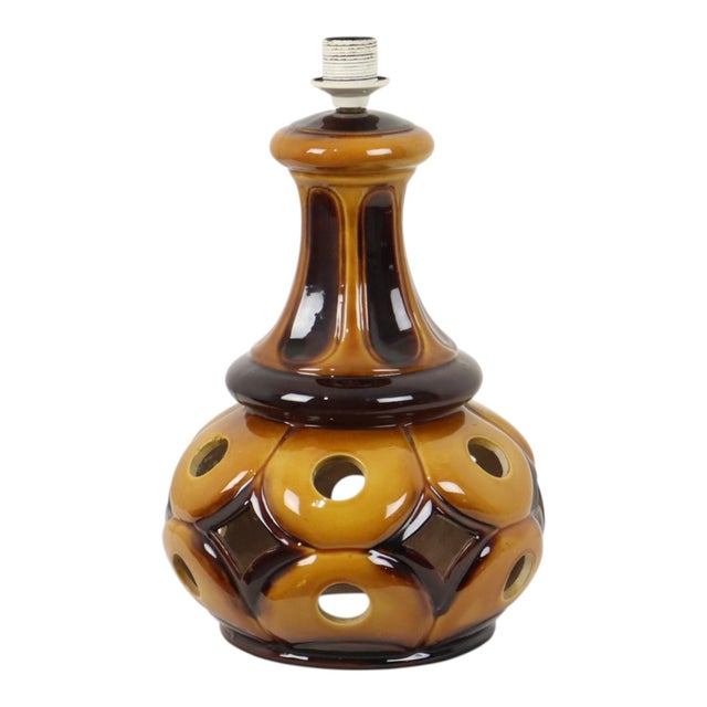 Ceramic Vintage West German Pottery Lamp Base, 1960s For Sale - Image 7 of 18