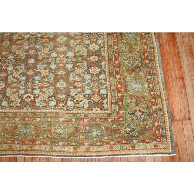 Persian Antique Herati Persian Rug - 7'2" x 10'2" For Sale - Image 3 of 10