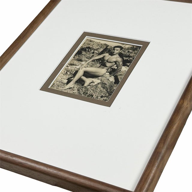 1950s 1951 Bruce of Los Angeles Original Vintage Male Physique Photographs | Framed Pair, Queer Visual Culture For Sale - Image 5 of 9