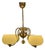 Chandelier in Brass and Glass by Taidetakomo Hakkarainen, 1930s For Sale