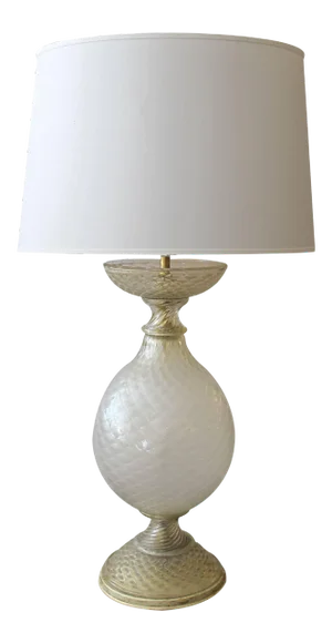 Mid 20th Century Large Murano Barovier & Toso Gold Aventurine Lamp for Marbro Lamp Co.