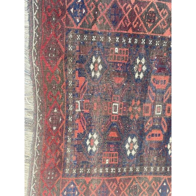 Antique Turkmen Baluch Rug For Sale - Image 6 of 18