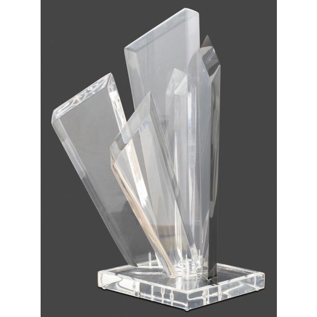 Hivo Van Teal Hivo Van Teal Geometric Lucite Sculpture For Sale - Image 4 of 7
