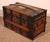 Antique Travel Trunk in Leather and Wood, 1890s For Sale - Image 11 of 15