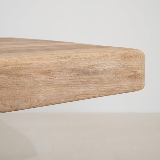 Oak Trestle Dining Table, Antique, France, Circa 1970 For Sale - Image 9 of 12