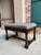 Antique English Oak Bench Upholstered Window Seat Jacobean Revival C1920 For Sale - Image 13 of 18