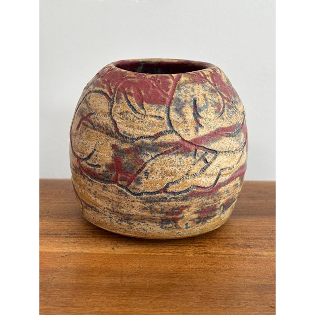 Ceramic Late 20th Century Studio Pottery Seed Pot Vase For Sale - Image 7 of 7