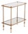French Brass and Smoked Glass End Table in the Manner of Maison Jansen, C. 1950 For Sale