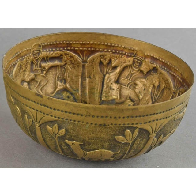 Vintage Brass Bowl, South Eastern Asia, Early 20th Century For Sale - Image 4 of 9
