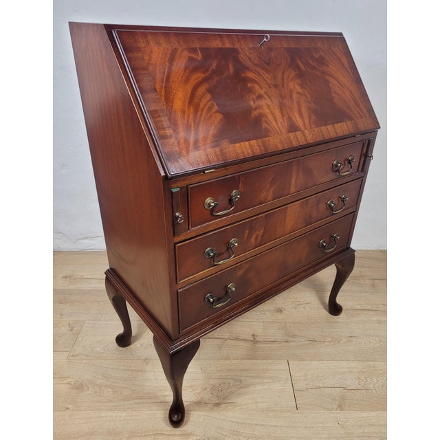 Vintage Writing Desk Bureau, 1950s For Sale - Image 4 of 18