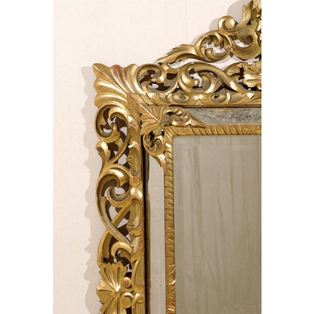 Italian 19th Century Gilt Wood Mirror For Sale - Image 4 of 10