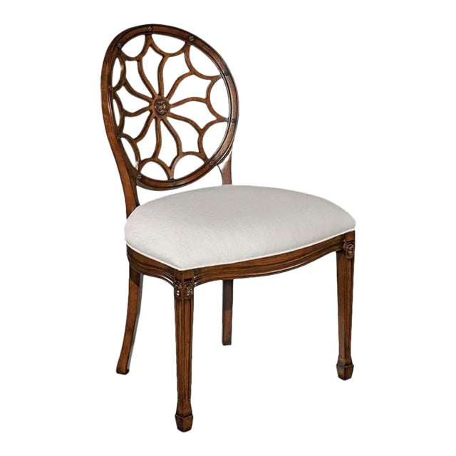 Hepplewhite Side Chair, Bordeaux Finish For Sale