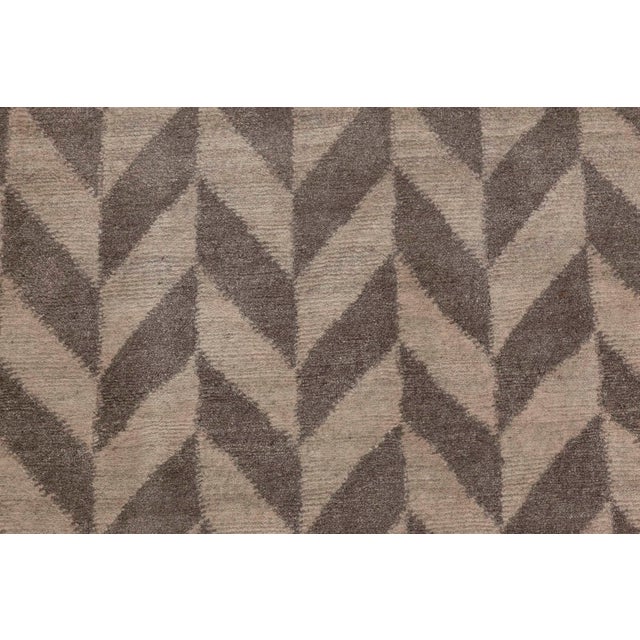 Modern Oversized Geometric Terra Rug in Natural Wool by Doris Leslie Blau For Sale - Image 3 of 7