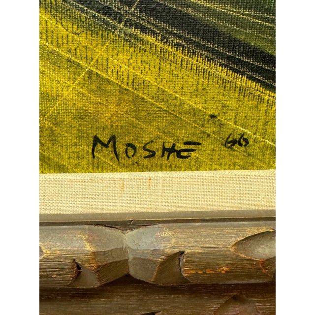Figurative Moishe Katz Oil on Canvas 1966 For Sale - Image 3 of 4