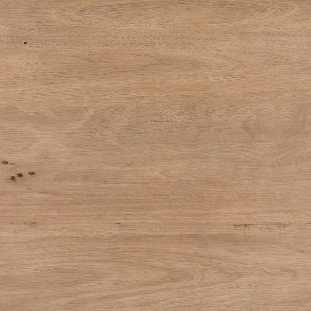 Wood Four Hands Mesa Round Coffee Table - Light Brushed Parawood 38" For Sale - Image 7 of 12