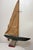 Folk Art Rare Antique 19th Century Handmade Folk Art Wood Metal Sailing Yacht Sail Boat For Sale - Image 3 of 18