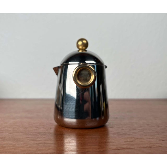 Italian Postmodern Lavazza Oro Series Espresso Cups and Saucers from Balzano, 1980s, Set of 7 For Sale - Image 6 of 18