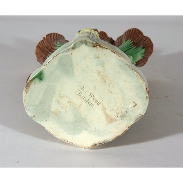 Green Ralph Wood Pearlware Dolphin Spill Vase, Burslem, Staffordshire, Circa 1783–1790 For Sale - Image 8 of 14