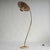Gold Vintage Floor Lamp with Pleated Shade, 1950s For Sale - Image 8 of 17