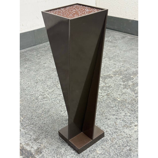 Contemporary Gary Hutton Designs Facet 4 Bronze + Swarovski Crystal Pedestal For Sale - Image 3 of 12