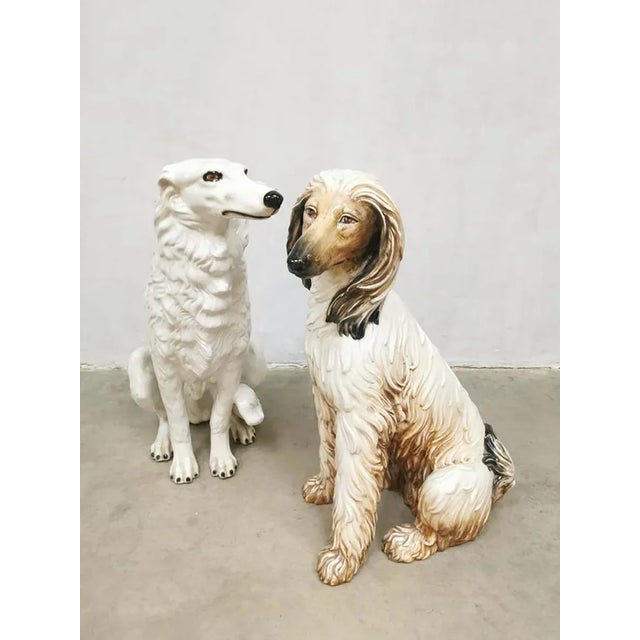 Who let the dog out! Are you looking for a real eye-catcher? Look no further, because these unique and very rare ceramic...