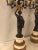 Pair of Neoclassical Style Bronze Six-Arm Figural Candelabra For Sale - Image 4 of 13