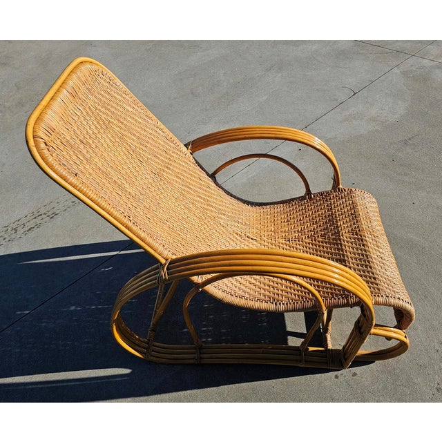 Set of Mid-Century Modern Bamboo and Rattan Loungers, Italy, 1960s For Sale - Image 13 of 16