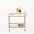 Gold Faux Bamboo Brass and Crystal Serving Bar Cart from Maison Jansen, 1970s For Sale - Image 8 of 11