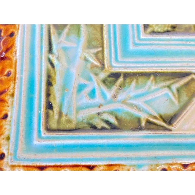 Brown Ceramic Centerpiece by J.G. Givet, 1920s For Sale - Image 8 of 10