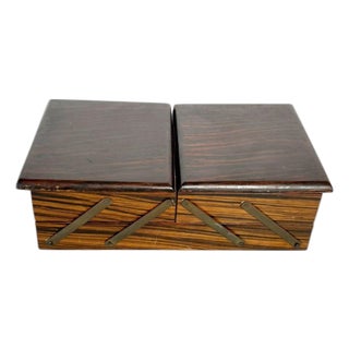 Wooden Box with Mirror, France, 1950 For Sale