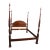 Henkel-Harris Mahogany Rice Carved Queen Poster Bed, Model 151-5/0 For Sale