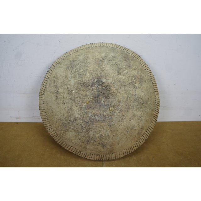 Yelyn Vivoni Modern Ceramic Clay Decorative Bowl Platter Basket Centerpiece 19" For Sale - Image 11 of 11