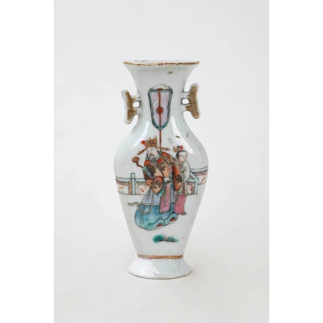 Late 19th Century Vintage Flat Backed Porcelain Vase for Wall Bracket For Sale - Image 9 of 9