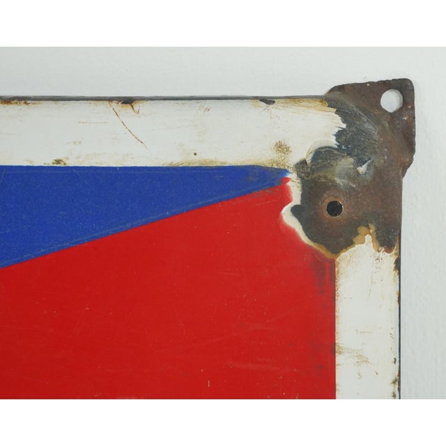 Traditional 1950s Original Cinzano Vermouth Enamel Advertising Sign For Sale - Image 3 of 7