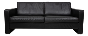 Conseta Two-Seater Sofa in Black Leather from COR