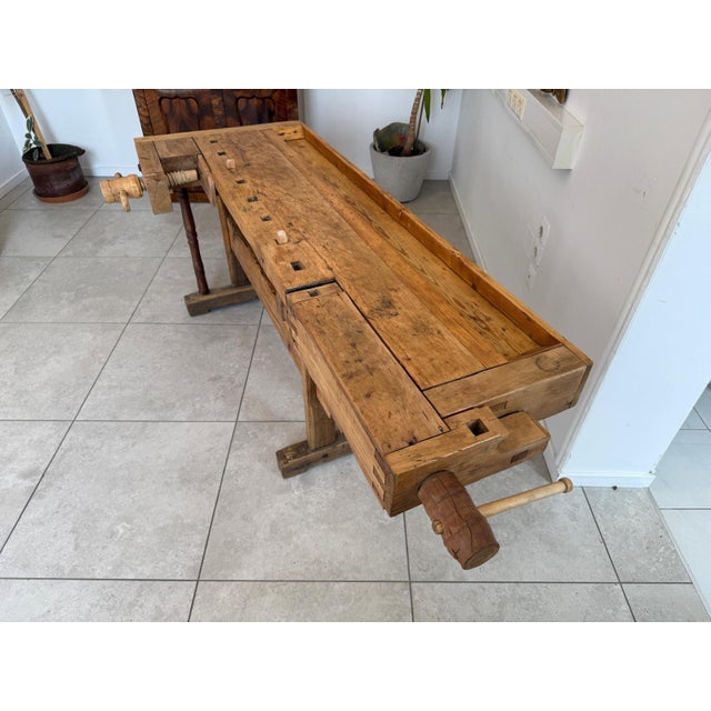 Antique Workbench, 1890s For Sale - Image 9 of 18