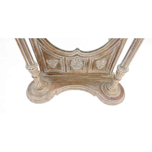 Very Fine Carved & Gilt Wood Pier Mirror Built in Pedestals Flower Stands MINT! For Sale - Image 10 of 13
