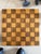 Carved Marble Stemware (6 Goblets) Displayed on Handmade Chess/Checkerboard 1969 For Sale - Image 9 of 14
