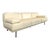 Four-Seater Sofa in Cream Leather For Sale