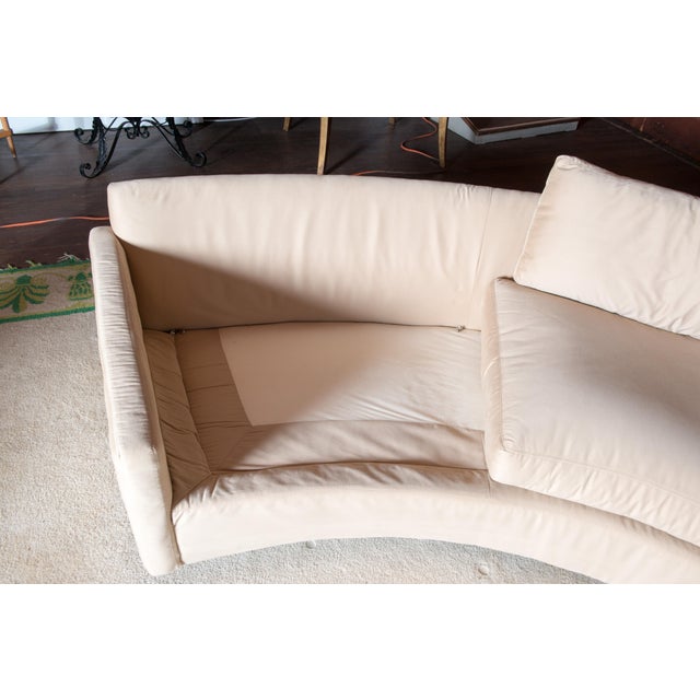 Thayer Coggin Milo Baughman for Thayer Coggin Circular Sectional Sofa - 2 Piece For Sale - Image 4 of 12